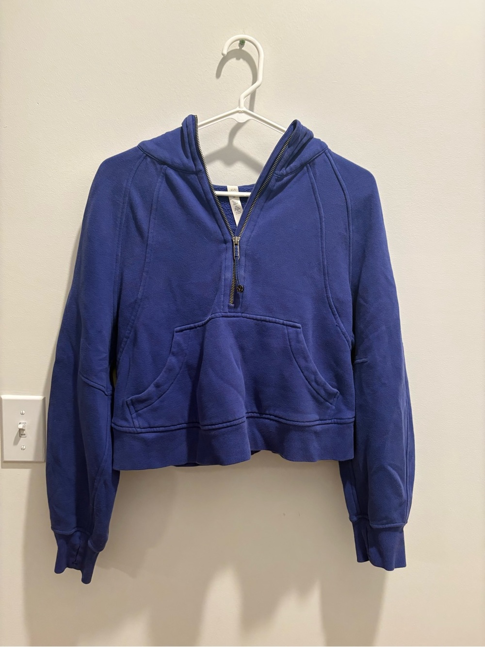 lululemon athletica Cropped Half-Zip Hoodie - Royal Blue